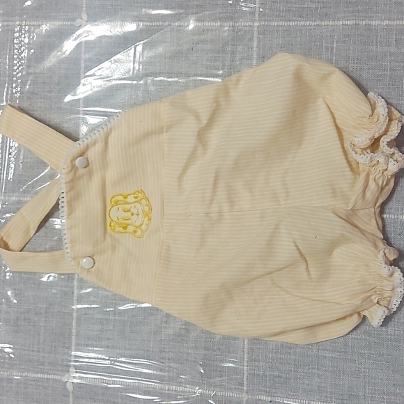 Vintage yellow short overalls - Picture 1 of 2